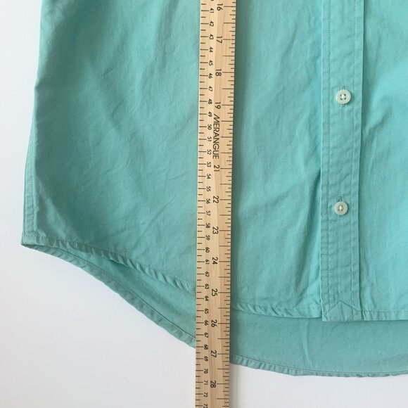 Ralph Lauren Dress Shirt Teal Polo Pony Horse Coastal Grandma Prep Academia - Picture 6 of 11